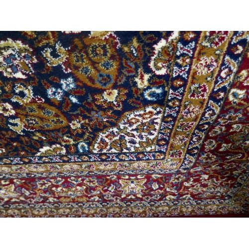 1408 - A red ground full pile Tabriz carpet, 200 x 300cm