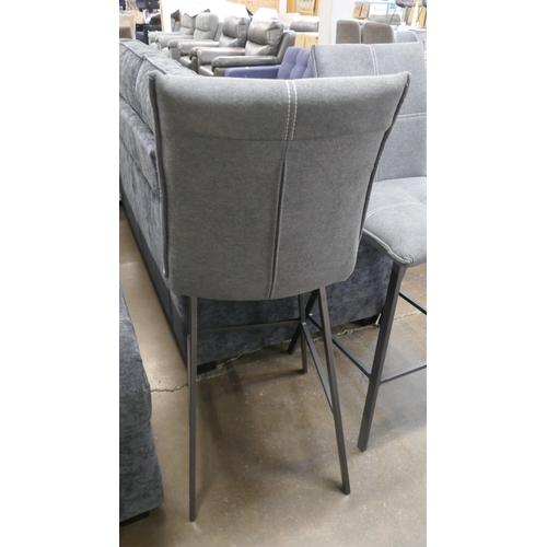 1445 - A pair of Trent dark grey barstools