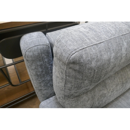 1454 - Grace Charcoal Fabric Large 2 Seater Recliner sofa, Original RRP £874.99 +VAT (4197-5) *This lot is ... 