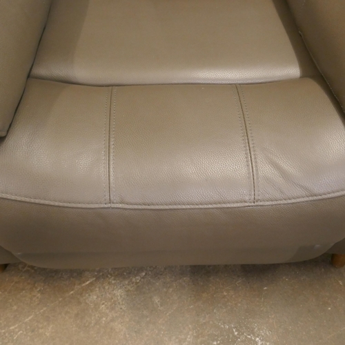 1470 - Ava Leather Recliner Storm Grey , Original RRP £549.99 +VAT (4197-2) *This lot is subject to VAT