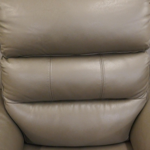 1470 - Ava Leather Recliner Storm Grey , Original RRP £549.99 +VAT (4197-2) *This lot is subject to VAT