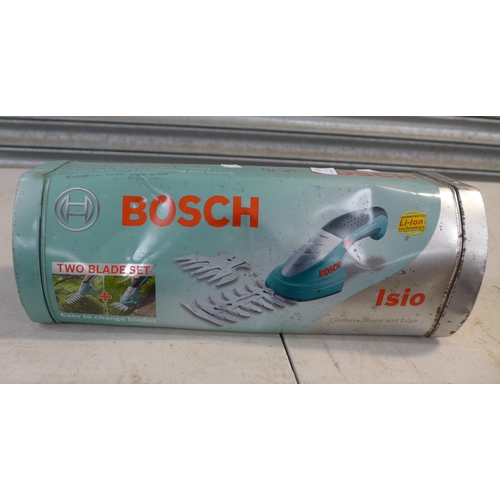 2234 - A Bosch ISIO 3.6v Li-ion cordless Shape and Edge Trimmer in case