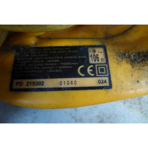 2237 - A JCB electric chain saw (PD215302)