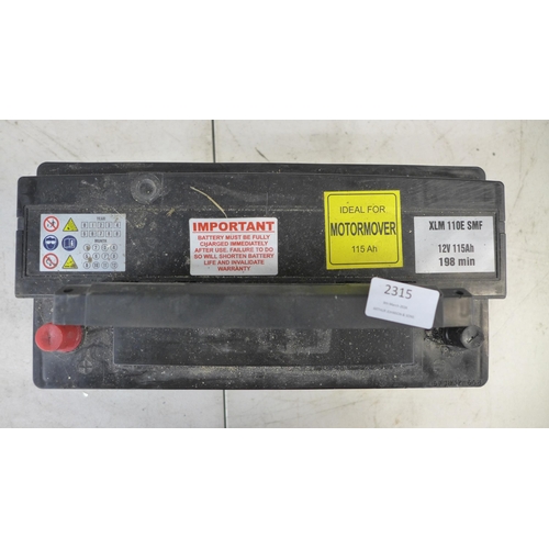 2315 - A Monbat 12v 115AH RC 198min automatic battery (XLM 110E SMF)