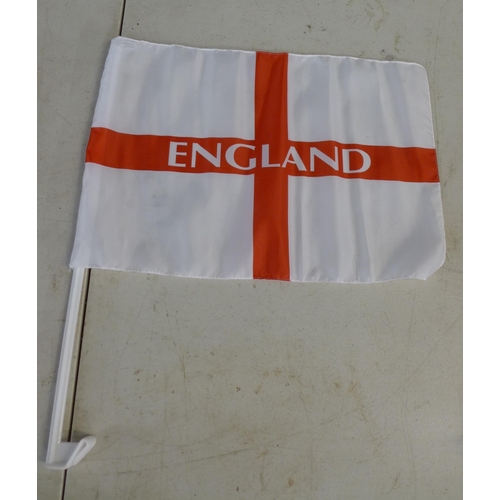 2321 - A bag of 38 England car flags