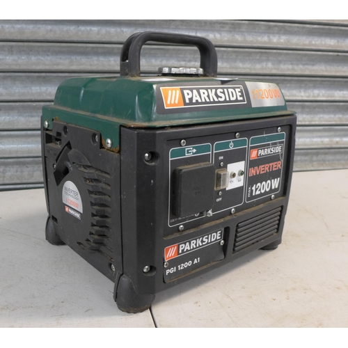 2330 - A Parkside PGI 1200 A1 1200w 95dB inverter generator