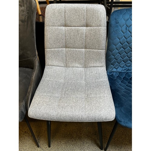 1588 - Six assorted upholstered side chairs