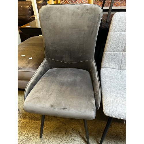 1588 - Six assorted upholstered side chairs