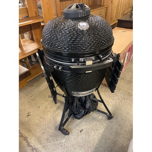 1567 - 24  Kamado Grill Black Inc Cover , Original RRP £566.66 +VAT (4197-29) *This lot is subject to VAT