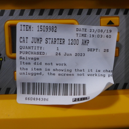 3049 - Cat Jump Starter (1200 Amp) (315-61) *This lot is subject to VAT