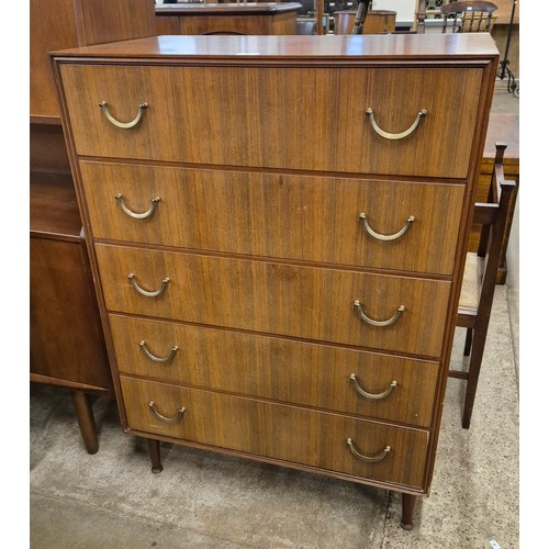 57 - A Meredew afromosia chest of drawers