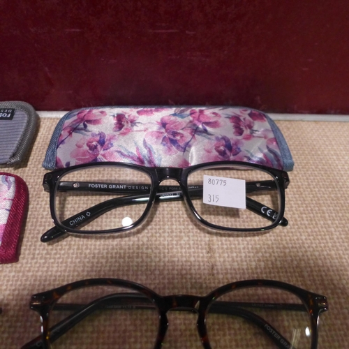 3153 - Fgx Classic Mixed Reading Glasses inc +1.75,   +1.25 (315-427,428) *This lot is subject to VAT