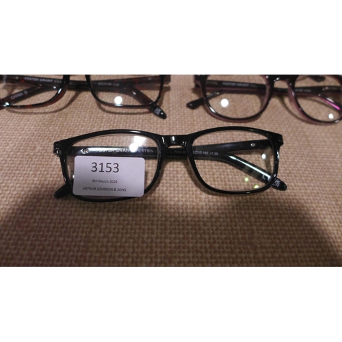 3153 - Fgx Classic Mixed Reading Glasses inc +1.75,   +1.25 (315-427,428) *This lot is subject to VAT