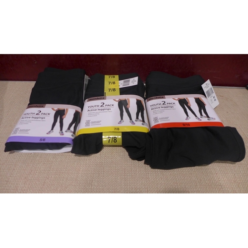 3169 - Bag of girls black mixed sized Mondetta Active leggings * this lot is subject to VAT