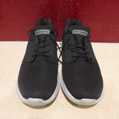 3188 - A pair of Skechers black Air Cooled memory foam trainers (size UK 10) * this lot is subject to VAT