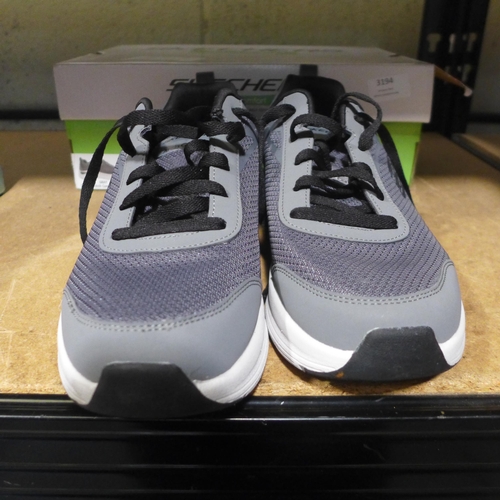 3194 - Pair of Skechers grey Arch Comfort trainers (size UK 10) * this lot is subject to VAT