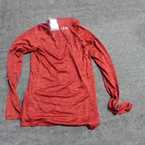 3205 - Small bag of ten women's Under Armour ½ zip Tech tops (mixed sized) * this lot is subject to VAT