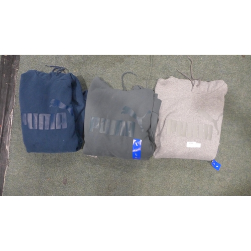 3233 - 3 Mixed Puma hoodies (2 x Large/1 x X Large) * this lot is subject to VAT