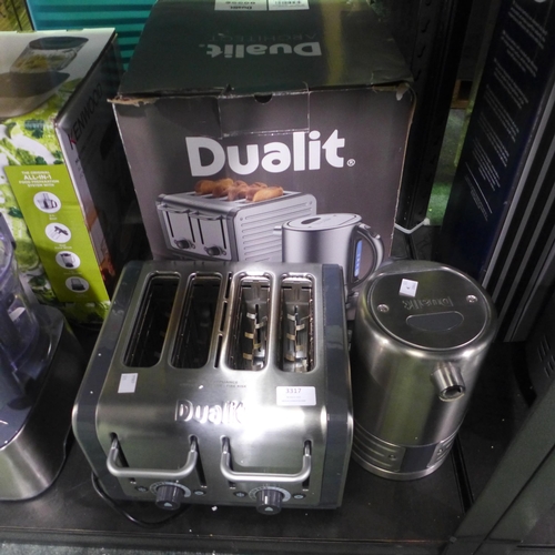 3317 - Dualit Architect Kettle And Toaster, Original RRP £124.99 + VAT (315-204) *This lot is subject to VA... 