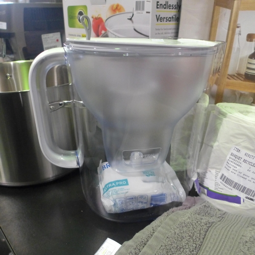 3332 - Brita Maxtra Xl Style Jug, Recycled Pedal Bin Bags And Grey Hand Towel (315-481) *This lot is subjec... 