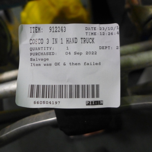 3358 - Cosco 3 In 1 Hand Truck (315-127) *This lot is subject to VAT