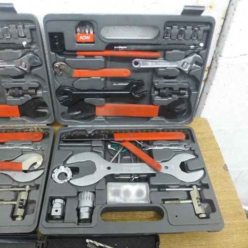 2023 - Two Power Fix spanner sets with a set of hole saws in case