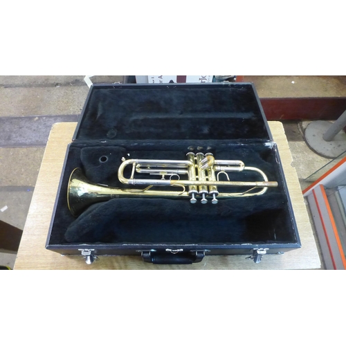 2078 - A Jupiter trumpet with a protective hard case