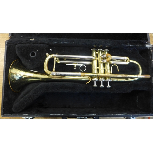 2078 - A Jupiter trumpet with a protective hard case