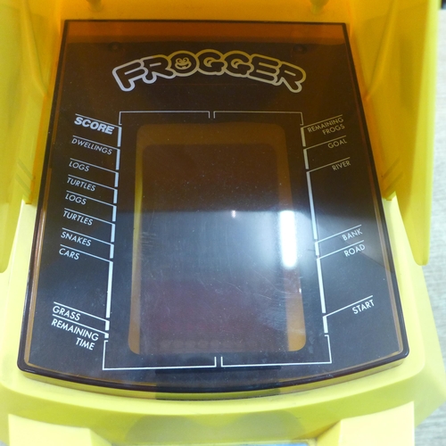 2104 - A Frogger vintage hand held battery operated arcade game