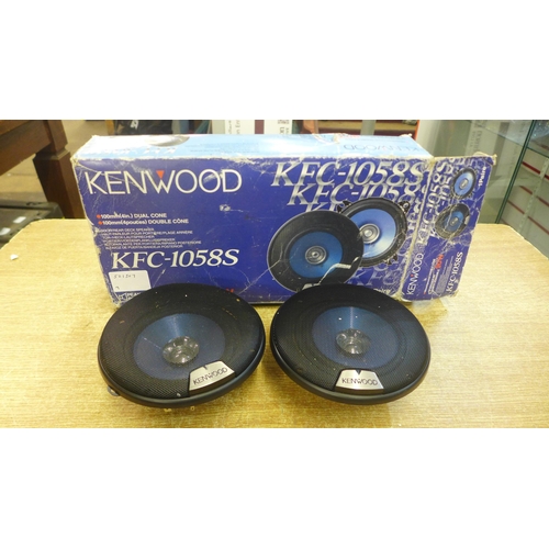 2107 - A pair of Kenwood KFC-1058S 90w 100mm (4