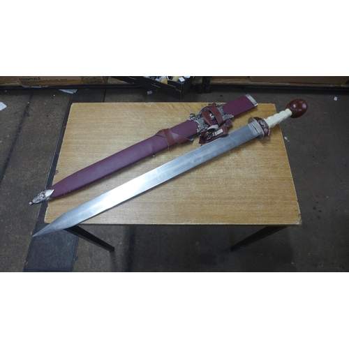 2122 - A collection of cosplay prop replica swords including Anduril sword from The Lord of the Rings, Stin... 