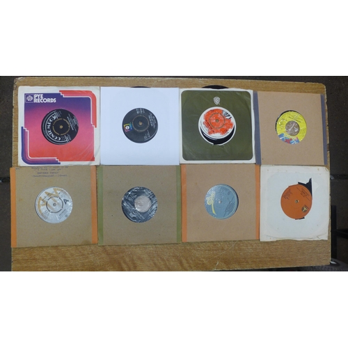 2127 - A box of approx. 200 singles, 1960s/70s & 80s rock and pop