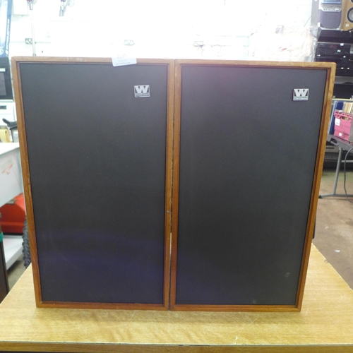 2135 - A pair of Wharfedale Glendale speakers, serial no. 176645