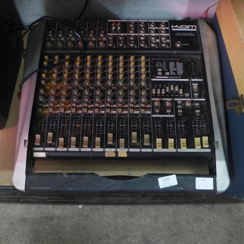 2149 - A Kam KMD10 powered mixing console