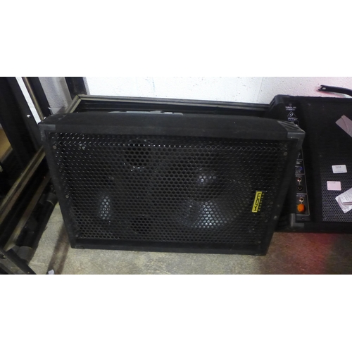 2153 - A Behringer Eurolive F1320D stage speaker and a a Kam 2 series 21204 MK11 speaker