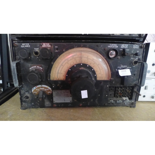 2156 - A WWII RAF R1155B Aircraft Receiver radio type R1155B (Serial no. 96382) as used in Lancaster, Halif... 