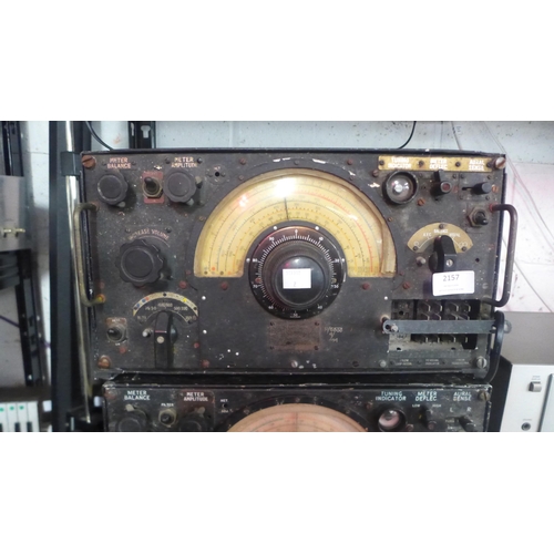 2157 - A WWII RAF R1155B Aircraft Receiver radio type R1155 (Serial no.R6533 4/44) as used in Lancaster, Ha... 