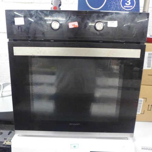 2184 - A Sharp 230v 2600w electric integrated single oven - model KA60D22BM1 - failed electrical safety tes... 