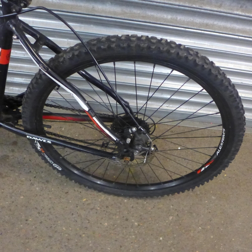 2208 - A Dawes 6061 aluminium framed front suspension hard tail mountain bike with twin disc brakes