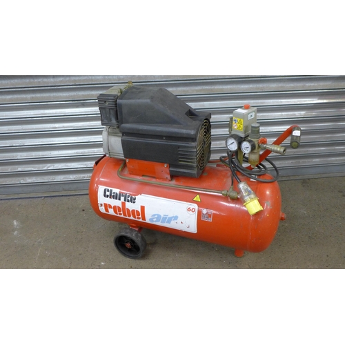 2337 - A Clarke Rebel Air 60 110v air compressor