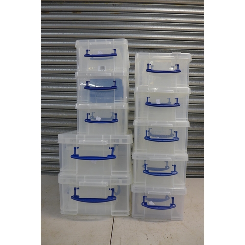 2341 - 22 Really Useful storage boxes, all with lids