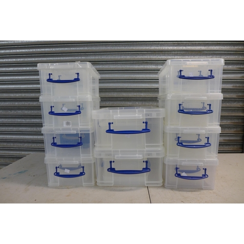 2341 - 22 Really Useful storage boxes, all with lids