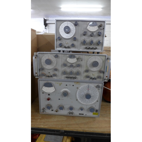 2354 - A Marconi Instruments TF2330A wave analyser, a Marconi Instruments AF oscillator/monitored attenuato... 