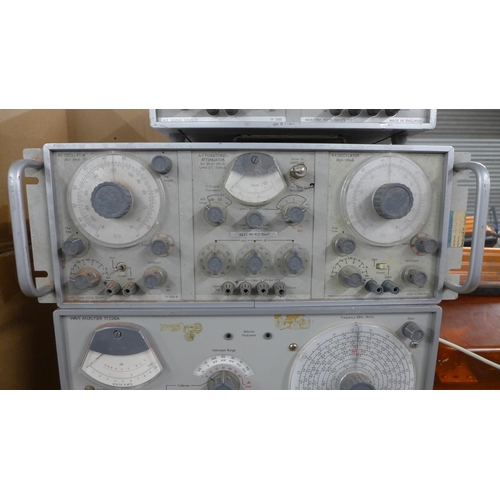 2354 - A Marconi Instruments TF2330A wave analyser, a Marconi Instruments AF oscillator/monitored attenuato... 