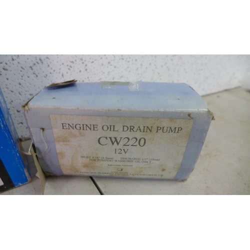 2359 - A box of river boat items including diverter valve, a Mobitronic rectifier (Typ EPS 100w) and a 12v ... 