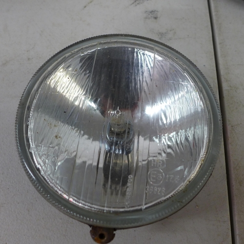 2362 - 2 Sets of classic car fog lamps and one other