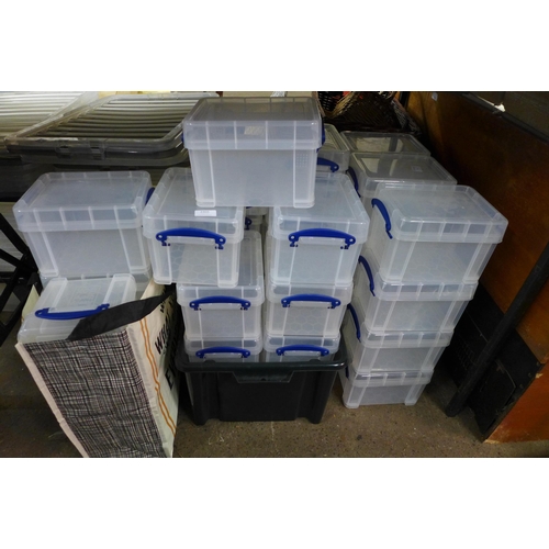 2366 - Approx. 40 Really Useful storage boxes (18 x 23cm)