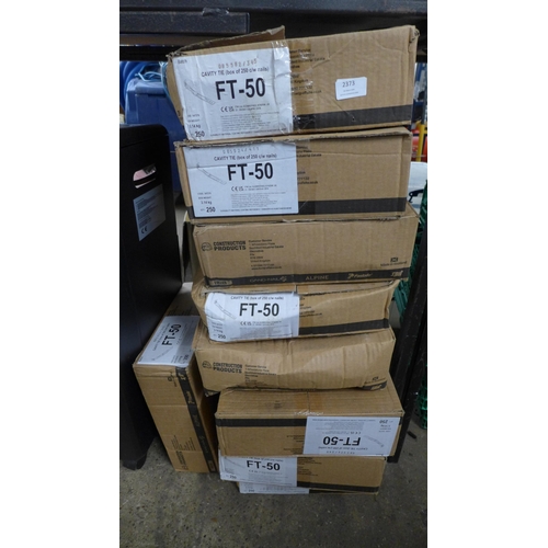 2373 - Eight box's of Construction products  FT-50 brick ties