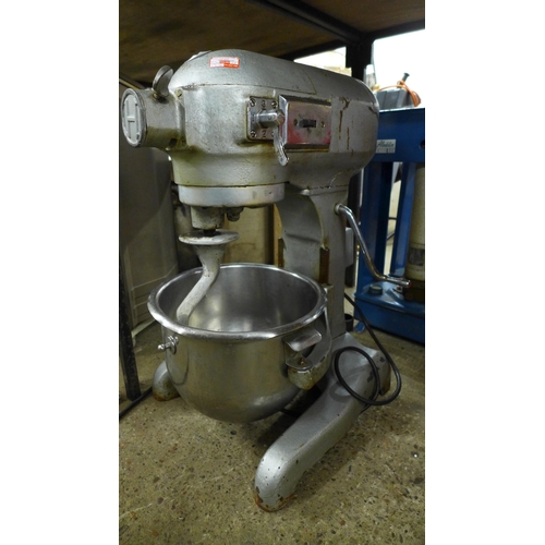 2377 - A Hobart (A3125) industrial mixer, 240v complete with bowl and dough hook - failed electric safety t... 