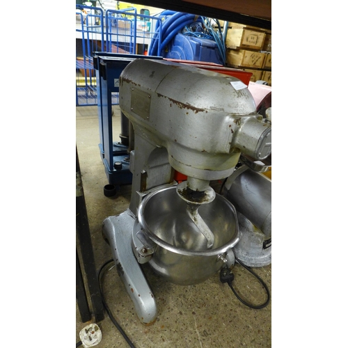 2377 - A Hobart (A3125) industrial mixer, 240v complete with bowl and dough hook - failed electric safety t... 